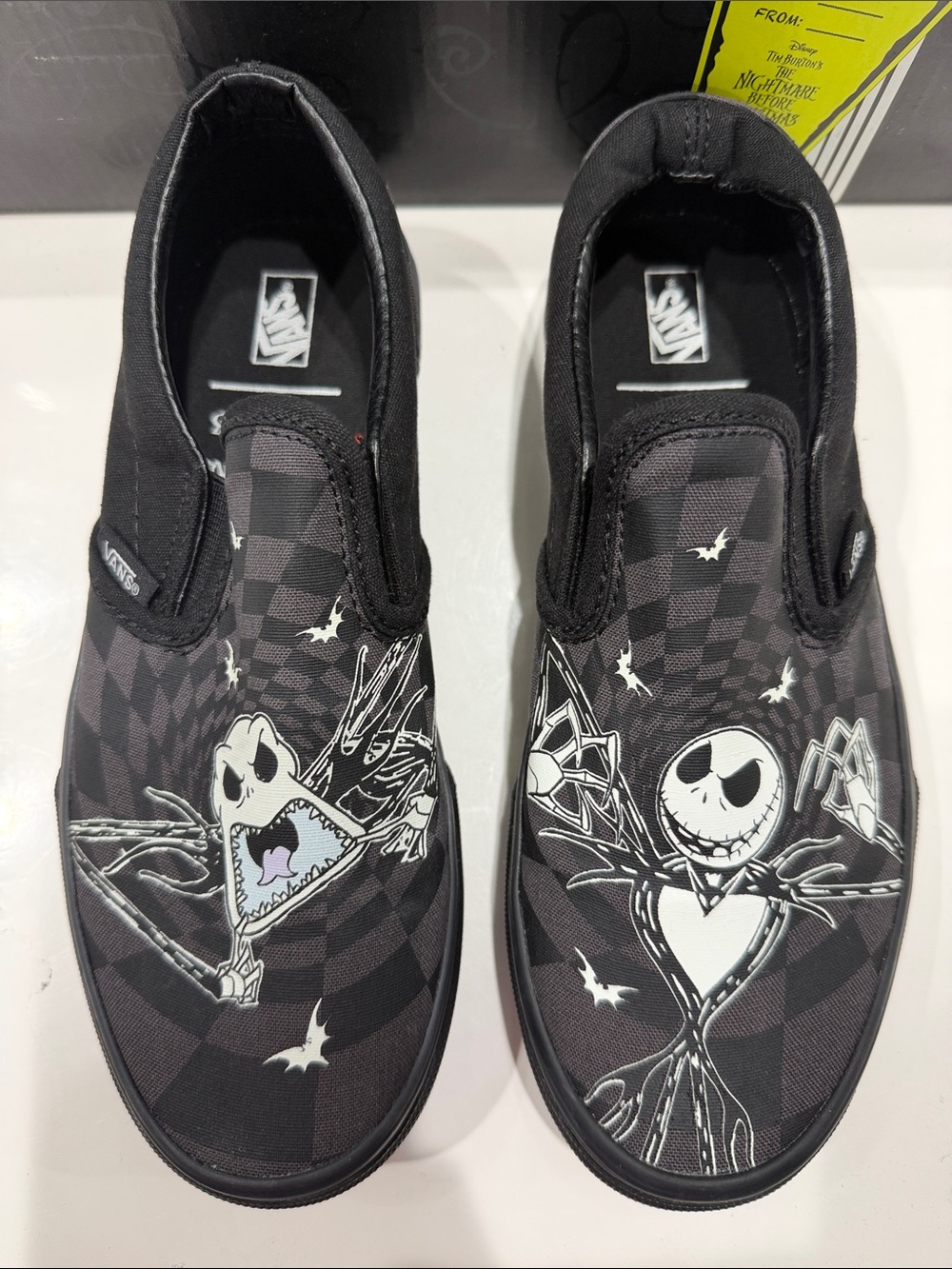 Vans Black & Gray Nightmare Before Christmas Slip-On Shoes - Picture 3 of 7